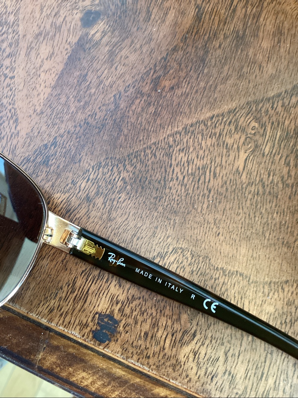 Ray-Ban Arista Gold Frame Brown Gradient Aviator Sunglasses - Ray-Ban RB3386 - Picture 5 of 16